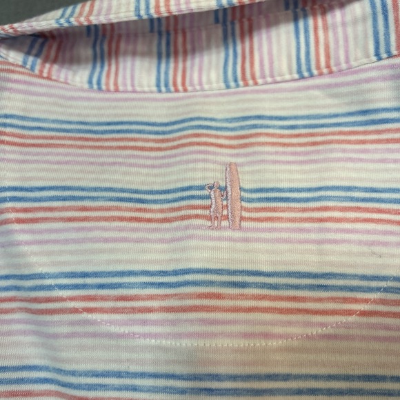 Johnnie-O Top Shelf Pink Short Sleeve Polo Shirt Men's XL Golf Performance - Picture 10 of 10